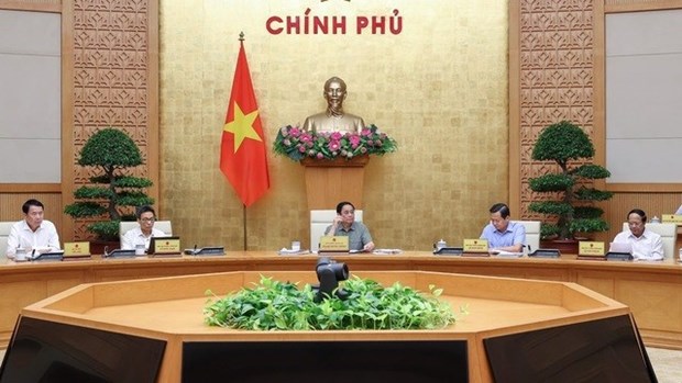 Primer ministro de Vietnam preside reunion tematica sobre elaboracion de leyes hinh anh 1