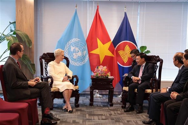 Viceprimer ministro de Vietnam sostiene encuentros bilaterales en Nueva York hinh anh 3