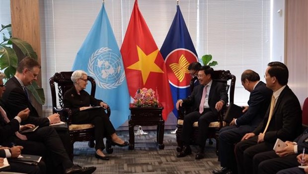 Viceprimer ministro de Vietnam sostiene encuentros bilaterales en Nueva York hinh anh 1