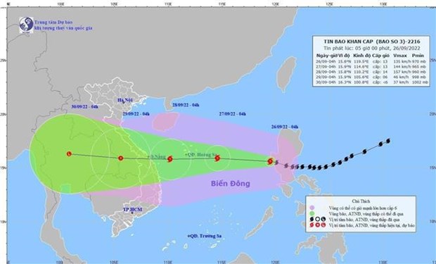 Ministerio de Salud de Vietnam pide estar de guardia ante la llegada de la tormenta Noru hinh anh 1