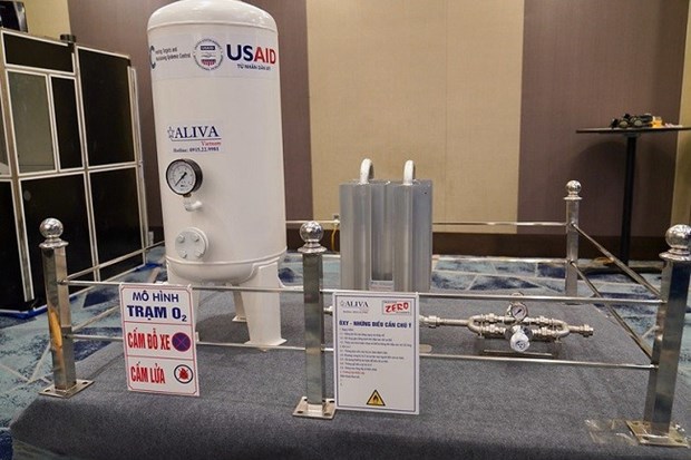 Estados Unidos patrocinara mas sistemas de oxigeno liquido para hospitales vietnamitas hinh anh 1