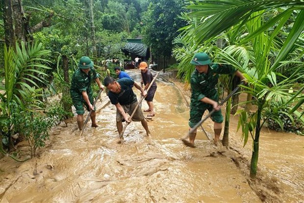 Premier vietnamita orienta medidas para superacion de consecuencias del tifon Noru hinh anh 1