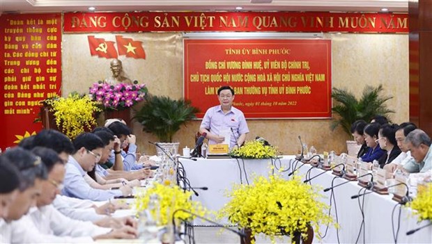 Presidente del Parlamento de Vietnam traza tareas para desarrollo de provincia surena hinh anh 1