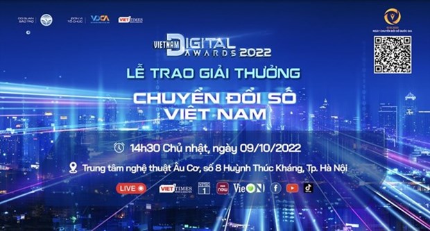 Entregaran premio de transformacion digital de Vietnam 2022 hinh anh 1