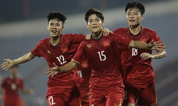 Vietnam vence a China Taipei 4-0 en eliminatorias de Copa Asiatica Sub-17 de futbol hinh anh 1