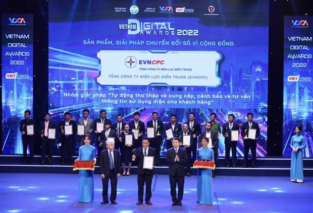 Corporacion de Electricidad de Vietnam honrada con premio de transformacion digital hinh anh 1