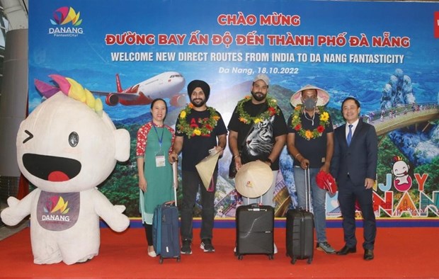Recibe ciudad de Da Nang a primeros turistas indios por via directa hinh anh 1
