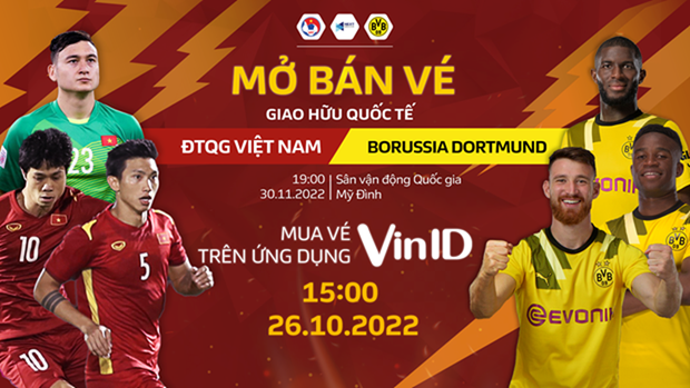 A la venta entradas para partido amistoso entre Vietnam y Borussia Dortmund hinh anh 1