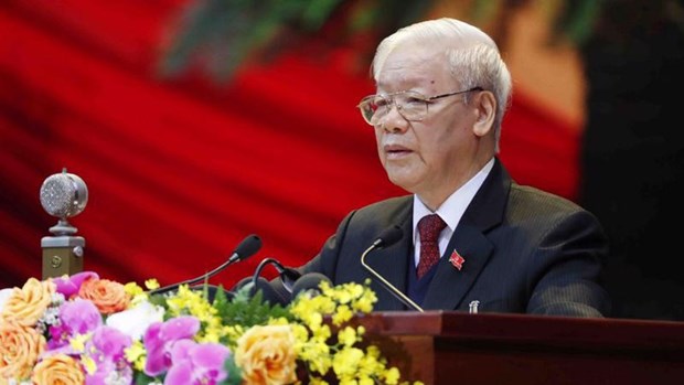 Maximo dirigente vietnamita felicita a Xi Jinping por su reeleccion como secretario general del PCCh hinh anh 1