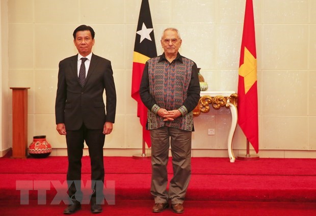 Embajador vietnamita presenta cartas credenciales en Timor Leste hinh anh 1