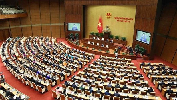 Parlamento vietnamita debate proyectos de Leyes de Transacciones Electronicas e Inspeccion hinh anh 1