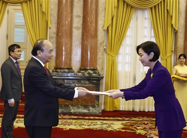 Presidente vietnamita recibe a embajadores de El Salvador, India y Corea del Sur hinh anh 3