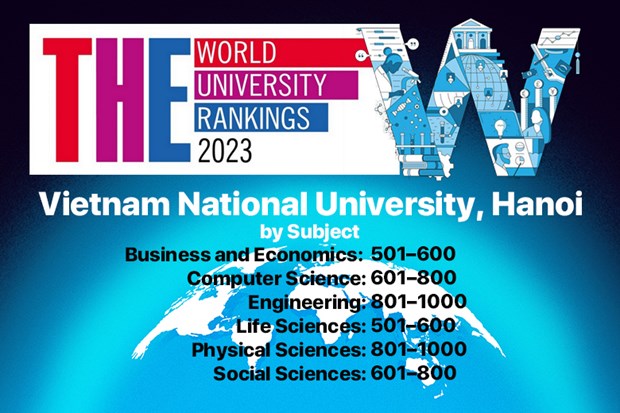 Universidad Nacional de Hanoi sobresale en ranking de Times Higher Education por materias hinh anh 1