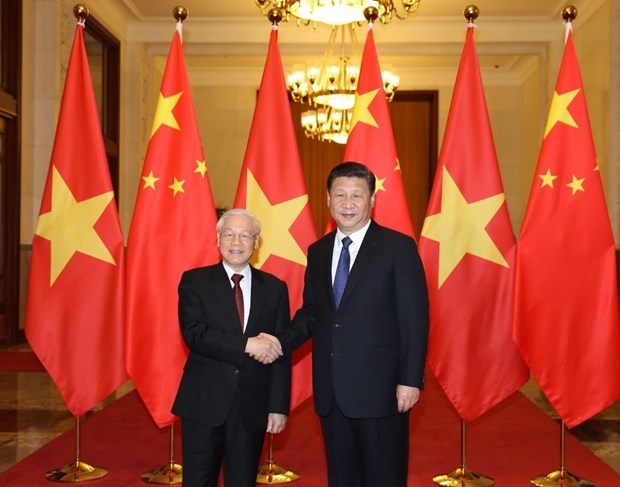 Visita a China del secretario general del PCV lleva lazos bilaterales a nuevo periodo de desarrollo hinh anh 1