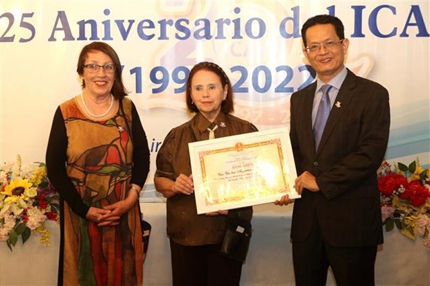 Celebran 25 aniversario del Instituto de Cultura Argentino-Vietnamita hinh anh 1