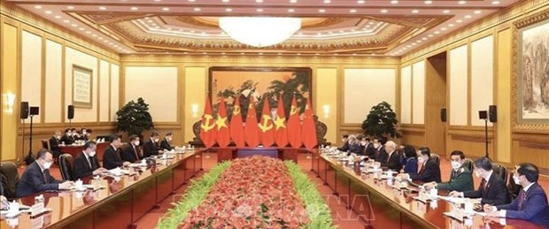 Secretario general del PCV se reune con Xi Jinping hinh anh 1