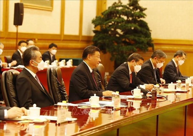 Secretario general del PCV se reune con Xi Jinping hinh anh 2