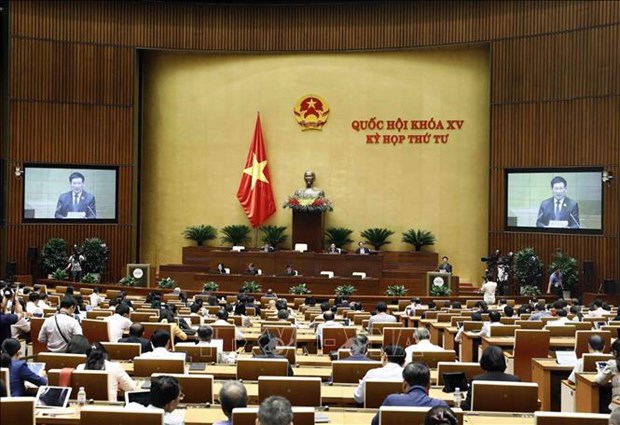 Asamblea Nacional continua debates sobre proyectos de ley hinh anh 1