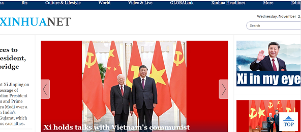 Alaba prensa china resultados de visita de maximo dirigente partidista de Vietnam hinh anh 1