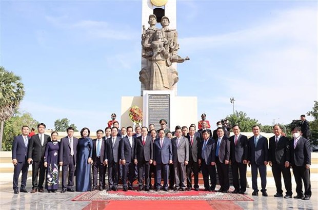 Vietnam y Camboya ratifican voluntad de promover relaciones hinh anh 3