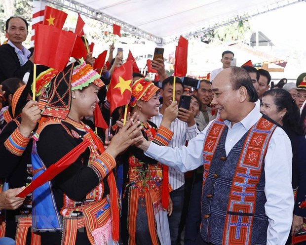 Presidente vietnamita asiste al Festival de Gran Unidad Nacional hinh anh 1