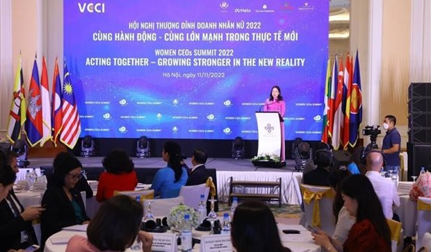 Vicepresidenta de Vietnam asiste a Cumbre de Directoras Ejecutivas de ASEAN hinh anh 1