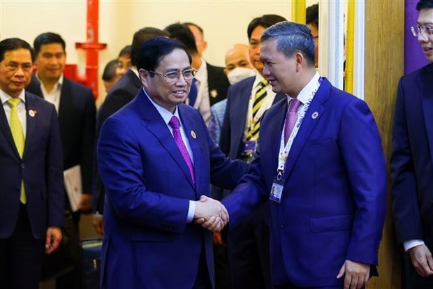 Premier vietnamita sostuvo encuentro con el general camboyano Hun Manet hinh anh 1