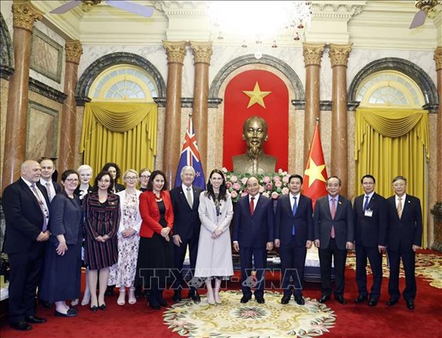 Presidente vietnamita sostiene conversacion con primera ministra de Nueva Zelanda hinh anh 1