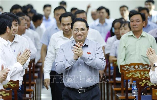 Primer ministro mantiene contactos con votantes de la ciudad de Can Tho hinh anh 1