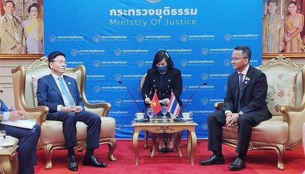Ministerios de Justicia de Vietnam y Tailandia mejoran eficiencia de cooperacion hinh anh 1