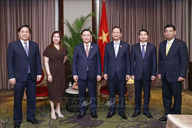 Dirigente legislativo vietnamita recibe a lideres de importantes empresas filipinas hinh anh 1