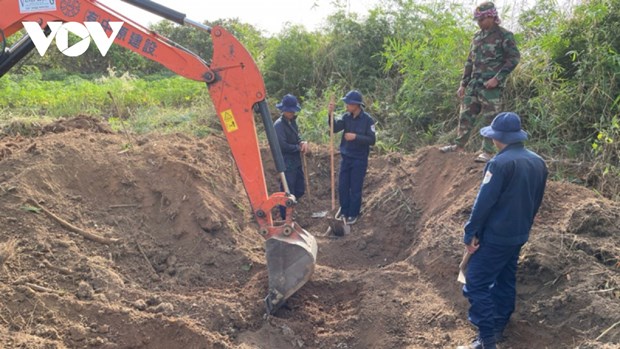 Recolectan 11 restos de martires vietnamitas caidos en Camboya hinh anh 1