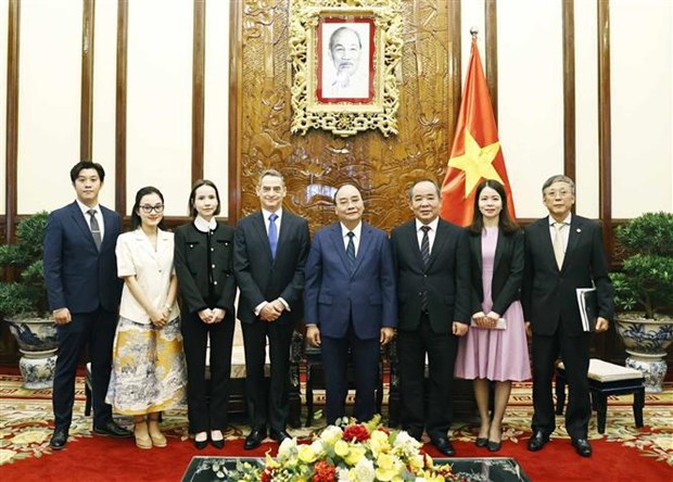 Presidente vietnamita recibe al embajador saliente de Chile hinh anh 1