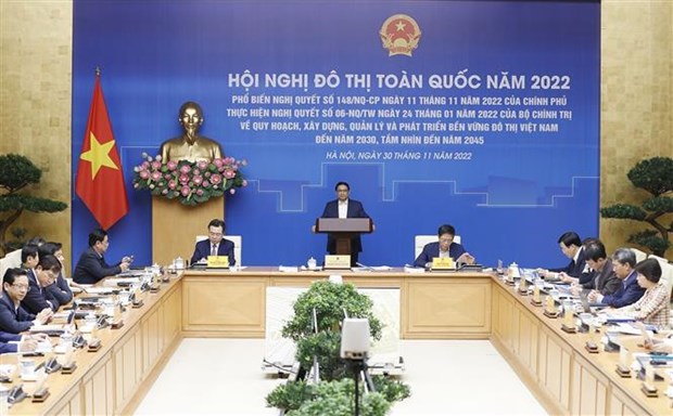 Primer ministro vietnamita preside conferencia nacional sobre urbanismo hinh anh 1