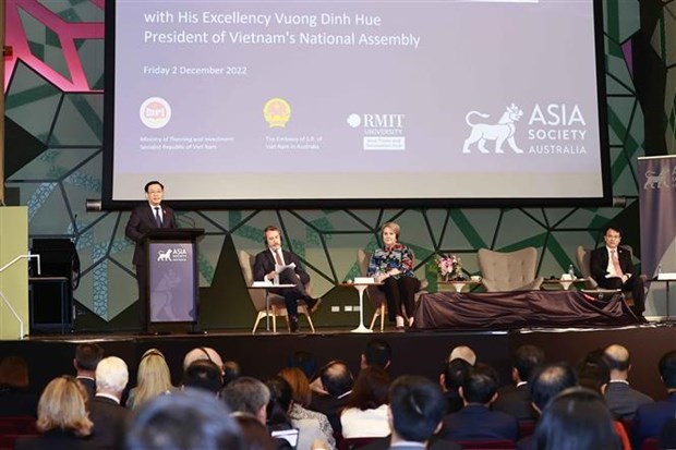 Amplias actividades del presidente parlamentario vietnamita en Melbourne hinh anh 1