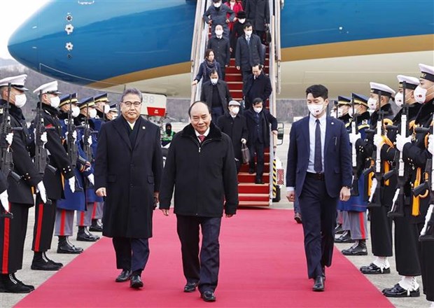 Presidente de Vietnam inicia su visita de Estado a Corea del Sur hinh anh 1