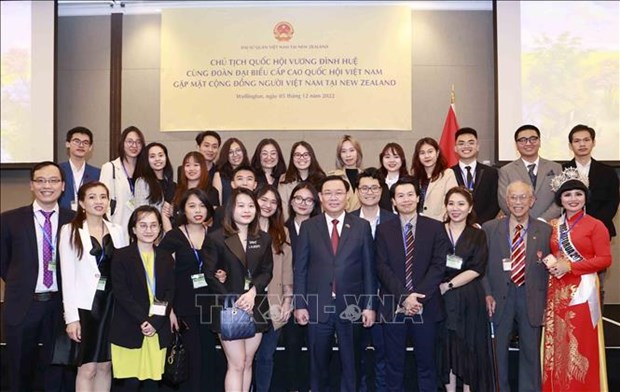 Dirigente legislativo vietnamita se reune con comunidad de connacionales en Nueva Zelanda hinh anh 1