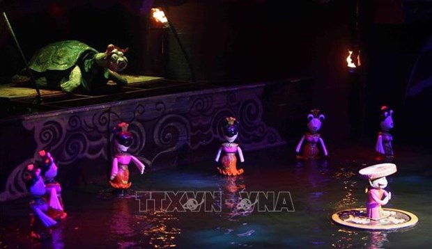 Presentan marionetas acuaticas vietnamitas al publico frances hinh anh 1