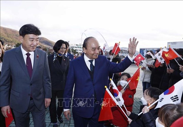 Presidente de Vietnam visita provincia surcoreana de Gyeonggi hinh anh 1