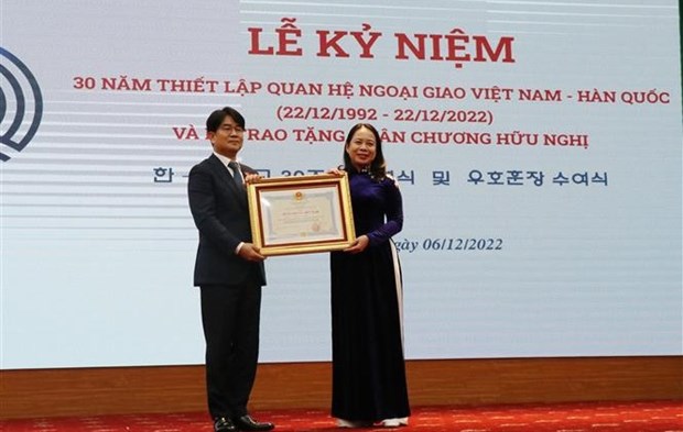 Celebran en Thai Nguyen 30 aniversario del establecimiento de nexos diplomaticos Vietnam-Corea del Sur hinh anh 1