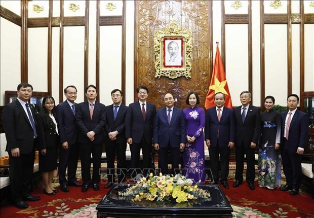 Presidente elogia cooperacion entre Agencia Vietnamita de Noticias y Yonhap hinh anh 2