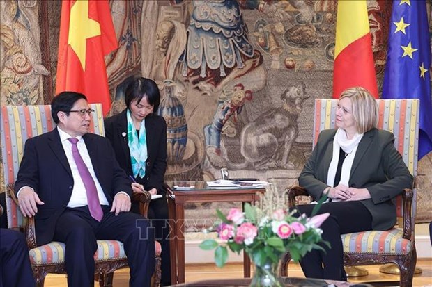 Primer ministro de Vietnam se reune con presidenta de Camara de Representantes de Belgica hinh anh 2