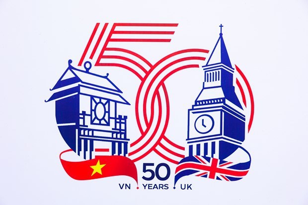 Publican logotipo para conmemorar 50 anos de nexos diplomaticos Vietnam-Reino Unido hinh anh 1