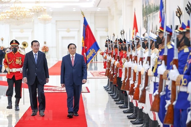Destacan relaciones entre Vietnam y Camboya hinh anh 1