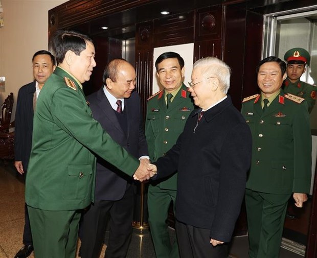Secretario general del PCV preside una conferencia de Comision Militar Central hinh anh 2