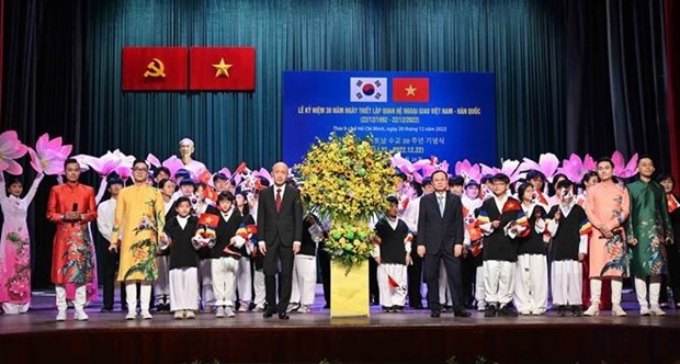 Ciudad Ho Chi Minh conmemora 30 anos del establecimiento de relaciones diplomaticas entre Vietnam y Corea del Sur hinh anh 1