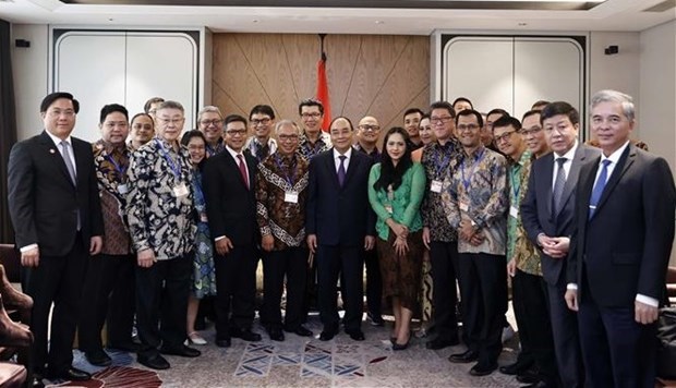 Presidente recibe al titular de Asociacion de Amistad Indonesia - Vietnam hinh anh 2