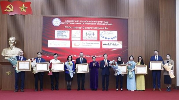 Siete ONG recibieron certificado de merito por sus aportes al desarrollo de Vietnam hinh anh 1