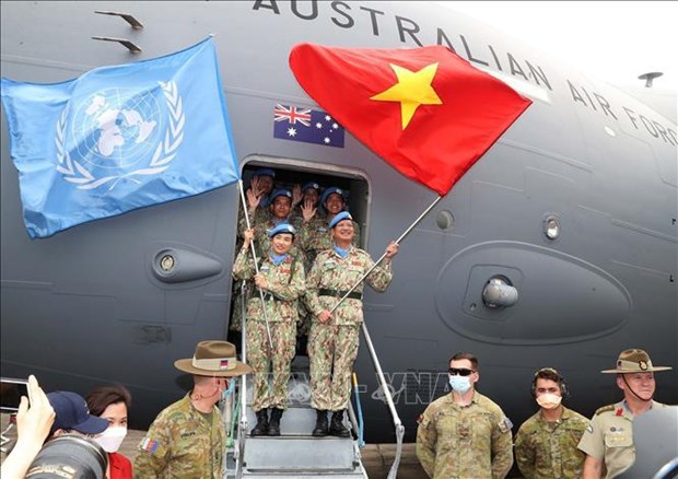 Cascos azules vietnamitas realzan su capacidad de adaptacion en misiones de ONU hinh anh 1