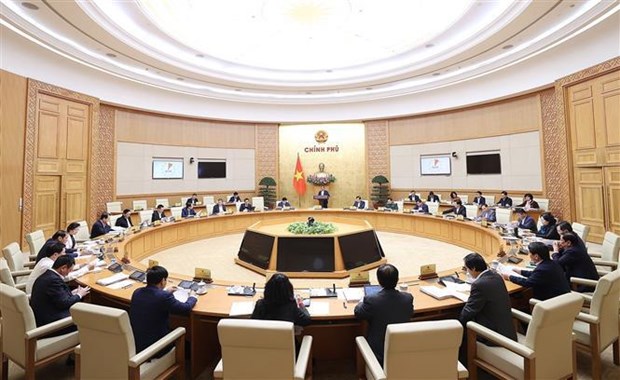 Primer ministro de Vietnam preside reunion de gobierno sobre elaboracion de leyes hinh anh 2